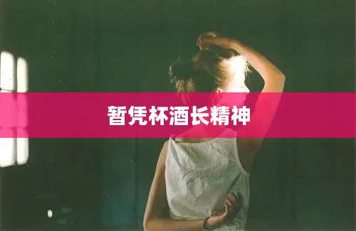 暂凭杯酒长精神