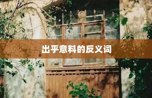 出乎意料的反义词