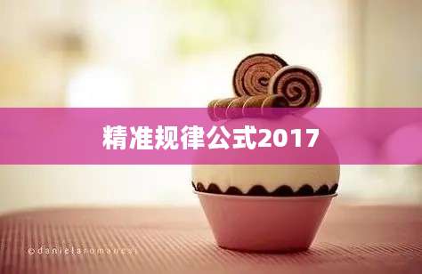 精准规律公式2017