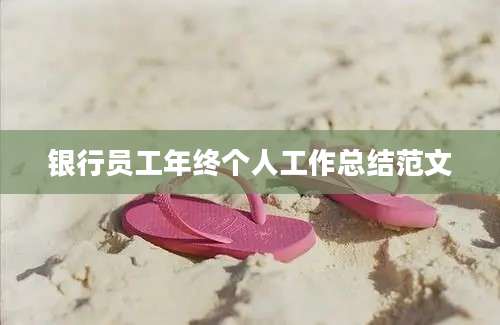银行员工年终个人工作总结范文