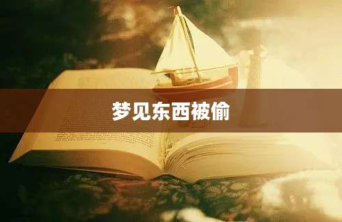 梦见东西被偷