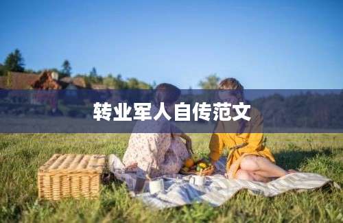 转业军人自传范文