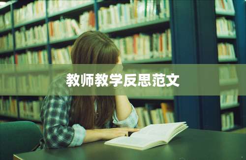 教师教学反思范文