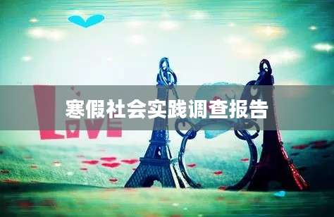 寒假社会实践调查报告