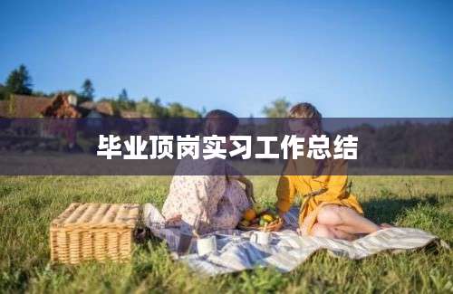 毕业顶岗实习工作总结