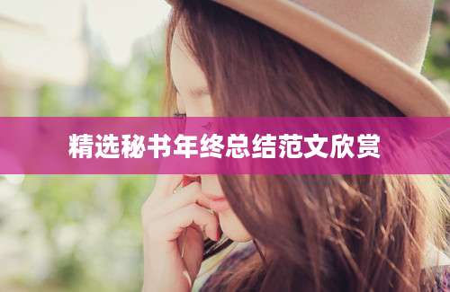 精选秘书年终总结范文欣赏