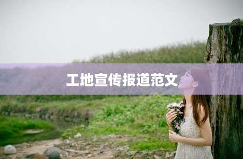 工地宣传报道范文