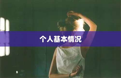 个人基本情况