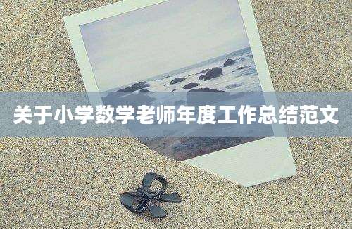 关于小学数学老师年度工作总结范文