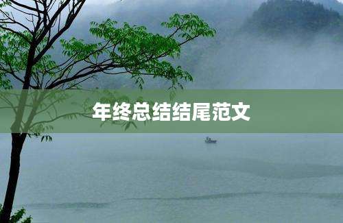 年终总结结尾范文