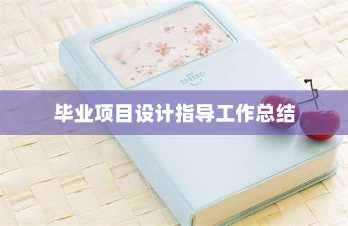 毕业项目设计指导工作总结