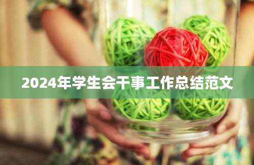 2024年学生会干事工作总结范文