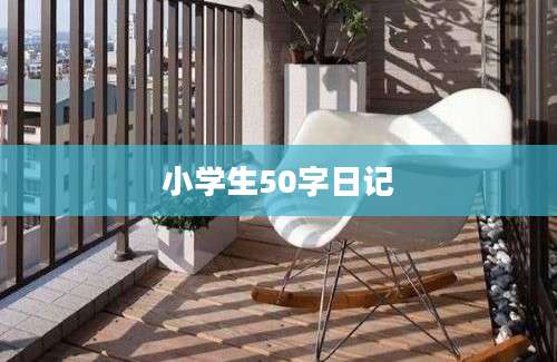 小学生50字日记