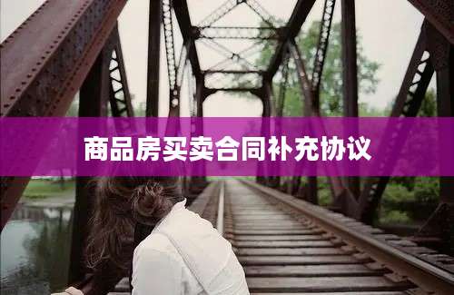 商品房买卖合同补充协议