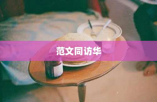 范文同访华