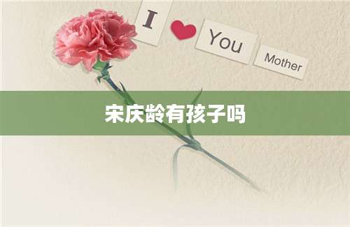 宋庆龄有孩子吗