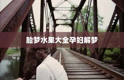 胎梦水果大全孕妇解梦