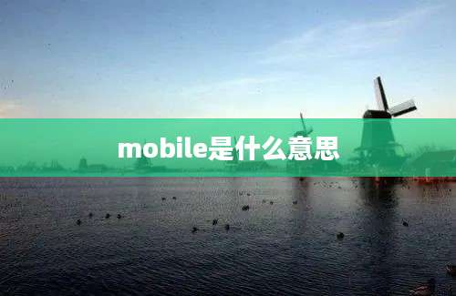 mobile是什么意思