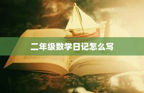 二年级数学日记怎么写
