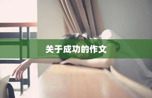 关于成功的作文