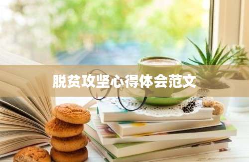 脱贫攻坚心得体会范文