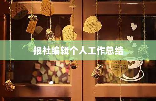 报社编辑个人工作总结