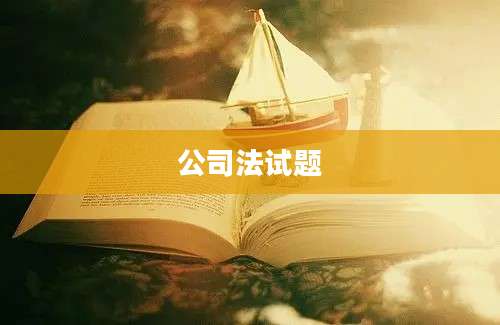 公司法试题