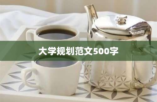 大学规划范文500字