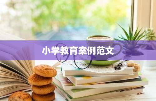 小学教育案例范文