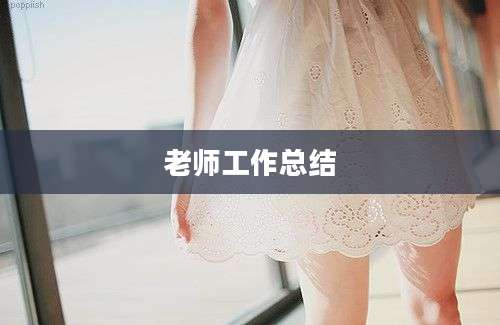 老师工作总结