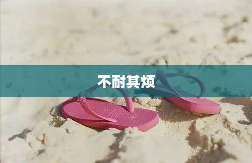 不耐其烦