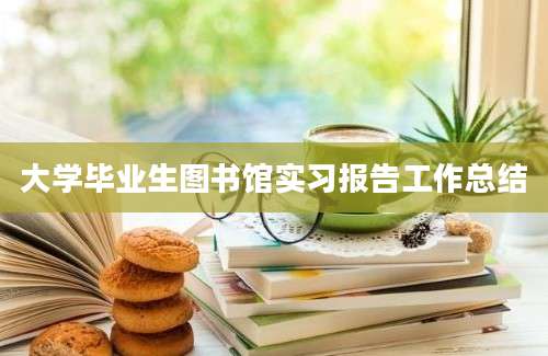 大学毕业生图书馆实习报告工作总结
