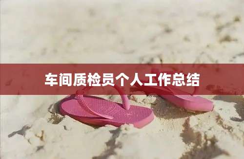 车间质检员个人工作总结