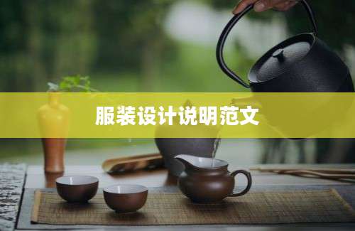 服装设计说明范文