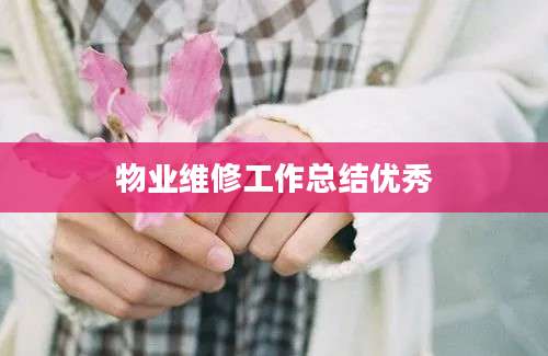 物业维修工作总结优秀