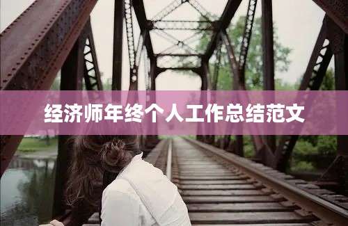 经济师年终个人工作总结范文