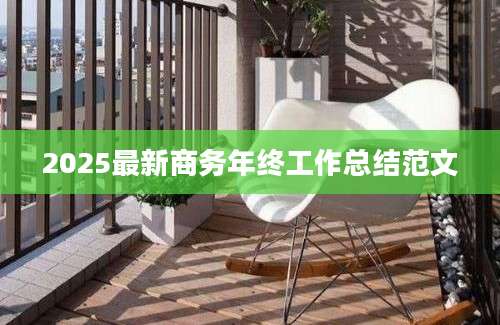 2025最新商务年终工作总结范文