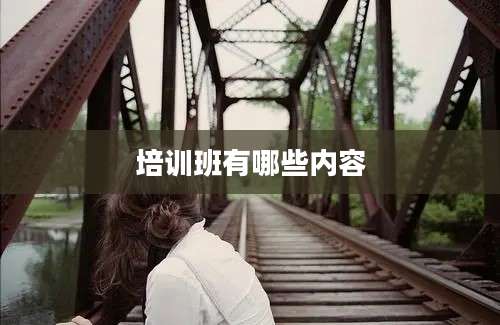 培训班有哪些内容