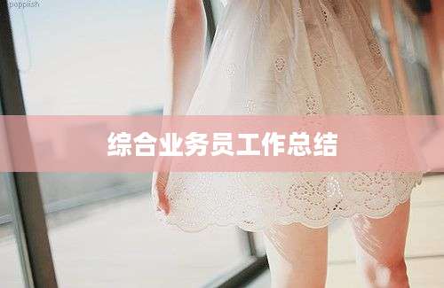 综合业务员工作总结
