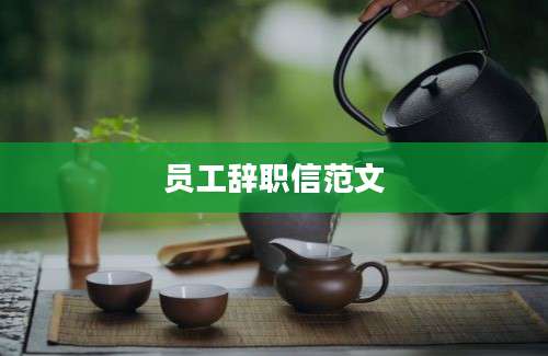 员工辞职信范文