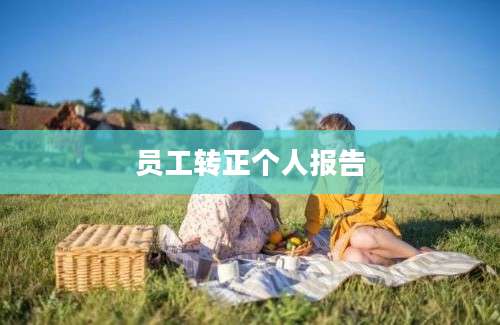 员工转正个人报告