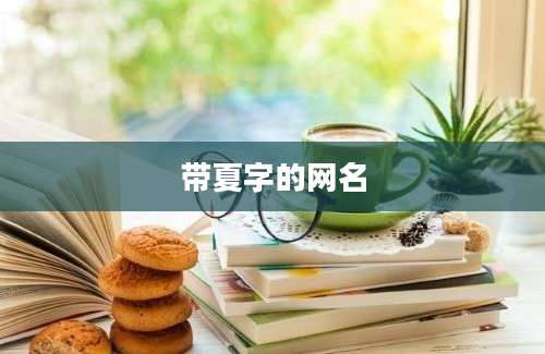 带夏字的网名