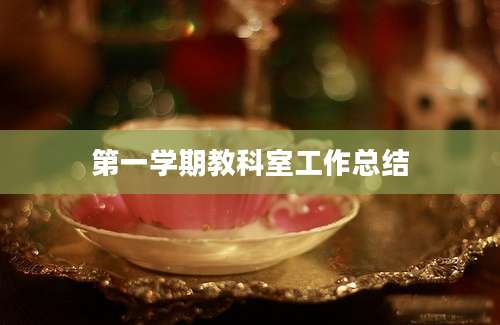 第一学期教科室工作总结