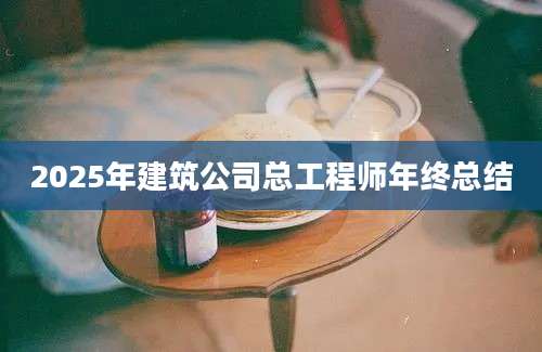 2025年建筑公司总工程师年终总结