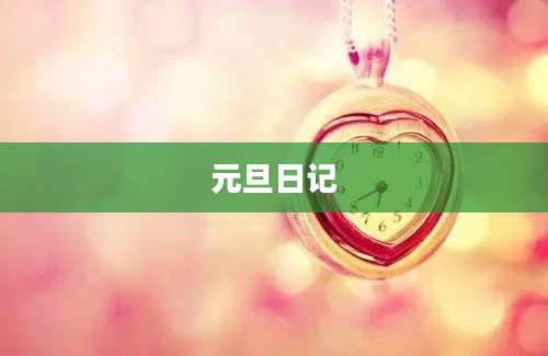元旦日记