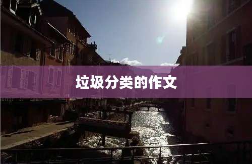 垃圾分类的作文