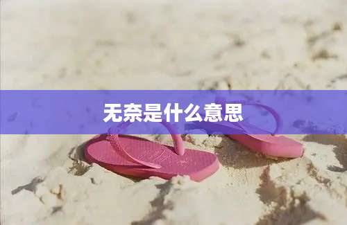 无奈是什么意思