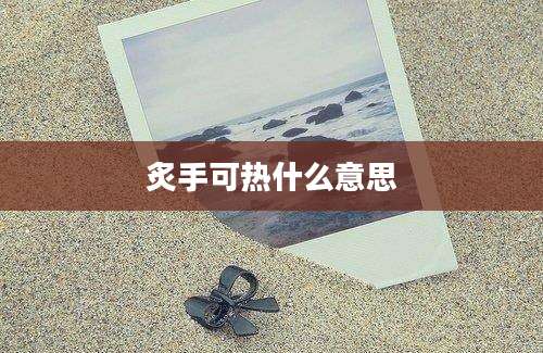 炙手可热什么意思