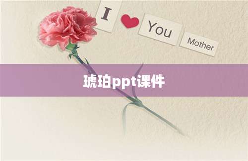 琥珀ppt课件