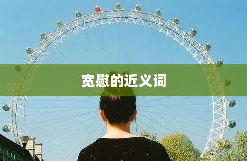 宽慰的近义词